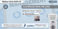 Webinar 'La certificación DELTA, PEB y OCB' del ciclo OCDP