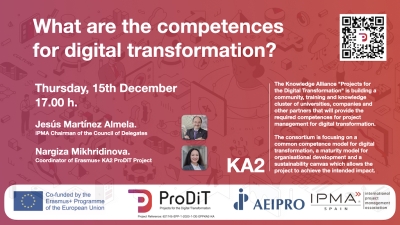 Webinar 'What are the competences for digital transformation?'