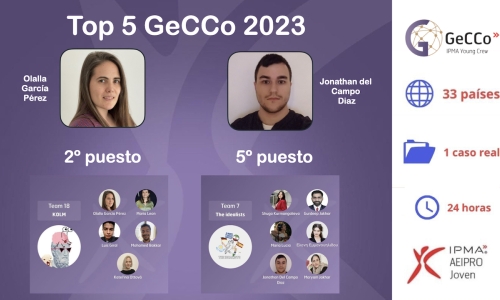 Dos participantes españoles en el top 5 del GeCCo 2023