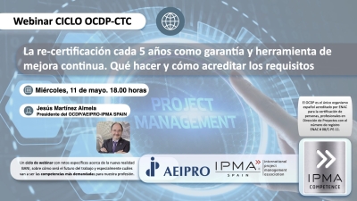 Webinar del ciclo OCDP-CTC sobre las re-certificaciones